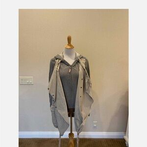 Michael Stars Two-Tone Hooded Utility Jacket